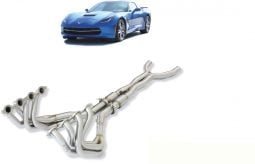 aFe Pfadt Tri-Y Headers X-Pipe No Cats Race Series for C7 Corvette